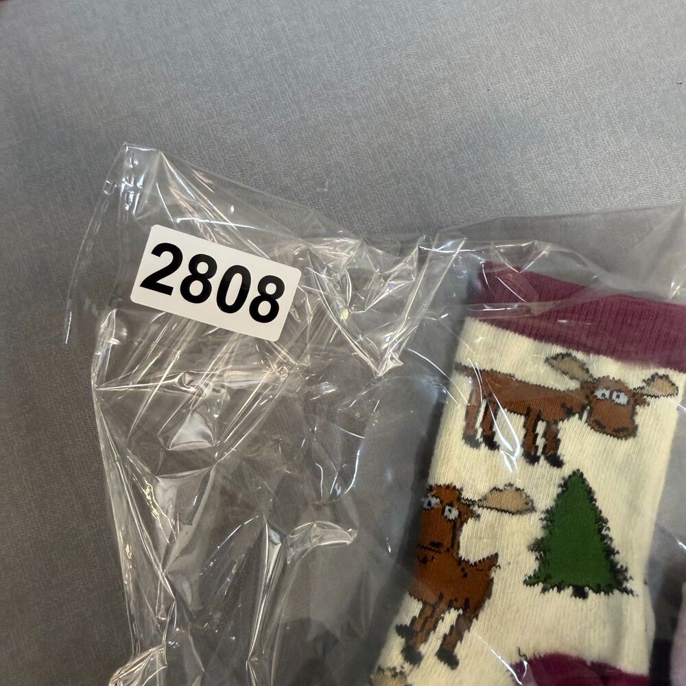 Girls Novelty Sock Lot of 6 Animal Crew Socks Mixed Brands Size M 9-1